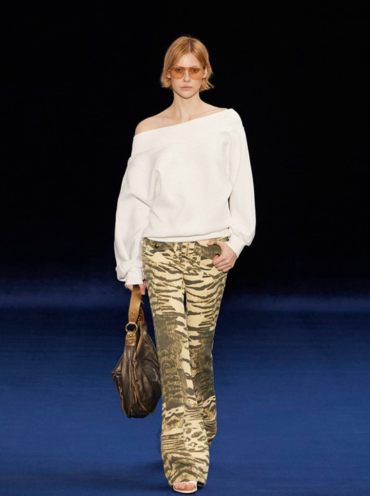 Wild Ember Flared Tiger Pants