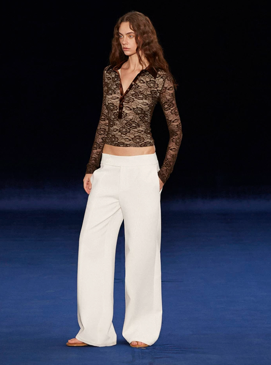 Henley Bloom Lace Sculpt Top