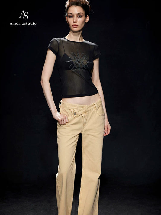 Meshline Graphic Sheer Tee