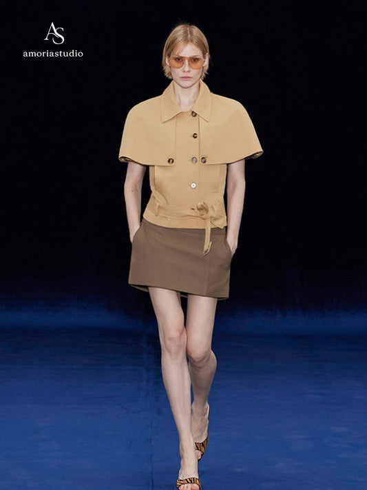 Nomade Convertible Cape Trench Jacket