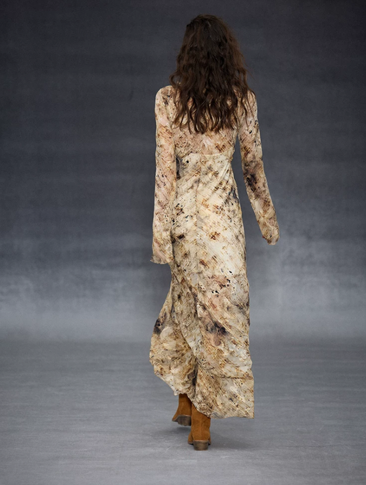 Santorini Jacquard Tie-Waist Dress